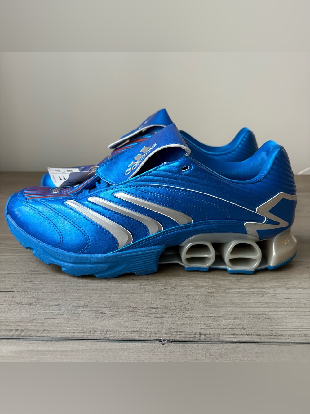 Adidas Predator Megaride 'Metallic Shock Blue' JI3515 Men’s Shoes Size 10 NWOB